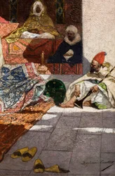 Dary paši (detail), před rokem 1883 (Olej na plátně)