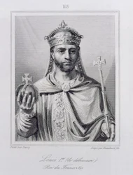Ludvík I. Pobožný (778-840), císař Svaté říše římské, vyryl Blanchard