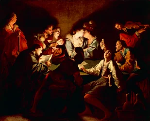 Noční koncert, cca 1621/2 (olej na plátně)