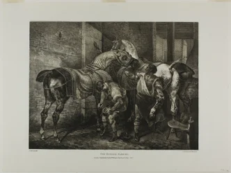 The English Farrier, deska 10 z knihy Různé náměty kreslené ze života a na kameni (The English Suite)