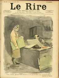 Ilustrace Jean-Louis Forain (1852-1931) pro obálku Le Rire