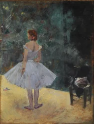 Balerína (olej na panelu)