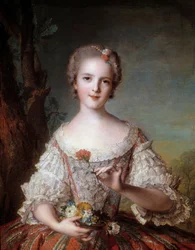 Portrét madame Luisy Francouzské (1737-1787), dcery krále Ludvíka XV., obraz Jeana-Marca Nattiera (1685-1766), 1748, Sun 0,98 x 0,85 m