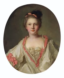 Portrét Marie-Thérèse Geoffrinové 1715-1791, markýzy de la Ferté-Imbault, 1739