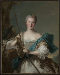 Portrét ženy jako Diana, 1752.