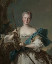 Portrét ženy jako Diana, 1752