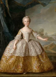 Princezna Isabella Parmská 1741-1763 jako dítě