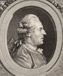 Portrét houslisty a skladatele Jeana Josepha Cassanéa de Mondonville 1711-1772.