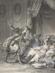 Jak tam byli, přijíždí strýc, ca. 1778.