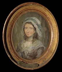 Portrét Charlotte Cordayové (1768-1793) Obraz Moreau Le Jeune (1741-1814) 1793.