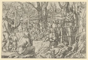 Svatý Jan Kázání na poušti, 1535-55.
