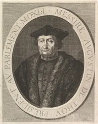 Augustin de Thou, předseda parlamentu.