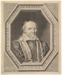 Michel de Marillac, státní rada a strážce pečetí, 17. století.