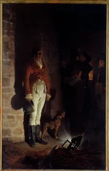 Smrt vévody z Enghienu (1772-1804). Louis Antoine Henri de Bourbon, vévoda z Enghienu (1772-1804), byl bez důkazů podezírán ze spiknutí proti prvnímu konzulovi Napoleonovi Bonapartovi a 21. března 1804 ve Vincennes popraven.