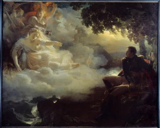 Alegorie státu Francie před návratem Napoleona Bonaparta (1769-1821) z tažení (expedice) Egypt (1798-1801) Obraz Jean Pierre Franque (1774-1860) 19. století ne. 2,61 x 3,26 m