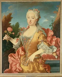 Dona Barbara de Braganza, manželka španělského krále Ferdinanda VI (malba na plátně)