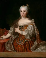 Marie Anna Rakouská (1683-1754) (Marie Anne) - Portrét arcivévodkyně Marie Anny Rakouské (1683-1754), portugalské královny, od Jeana Ranca (1674-1735), kolem roku 1729