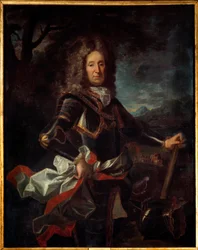 Portrét Karla Henriho de Lorraine, prince z Vaudemontu (1649-1723), syna Karla IV. Obraz Jean Ranc (1674-1735)