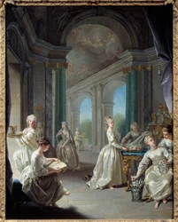 Moderní panny. Obraz Jean Raoux (1677 - 1734)