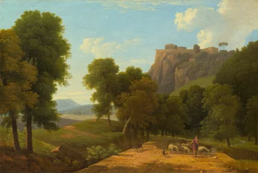 Pastýř se svým stádem, c. 1820.