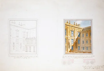 Design pro vnitřní dvůr, Chatsworth (akvarel na papíře)
