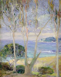 A Clear Day, California Coast, cca 1918 (olej na plátně)