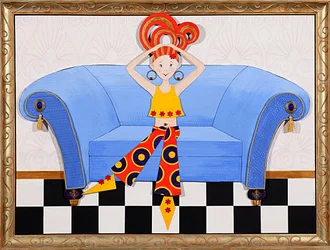 Divan Diva, 2008 (akryl na palubě)