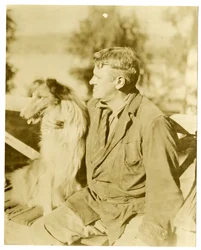 Albert Payson Terhune, spisovatel, kolem 1916-28 (želatinová stříbrná fotografie)