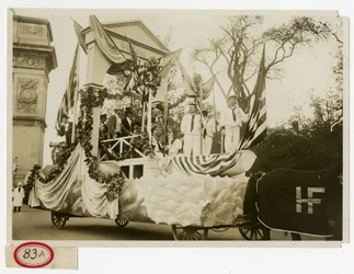 Historical Parade Float č. 47 Vítejte v Lafayette