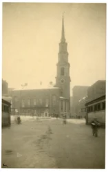 Park St Ch, Boston, USA, cca 1902-10 (želatinová stříbrná fotografie)