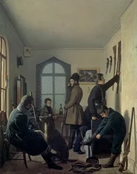 Přípravy na lov, 1836