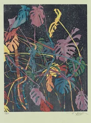 Diptyykki B, 2011 (puupiirros)
