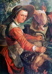 Na trhu, detail, c1550-1537