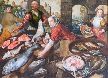 Tržní náměstí, Joachim Beuckelaer (olej na plátně)