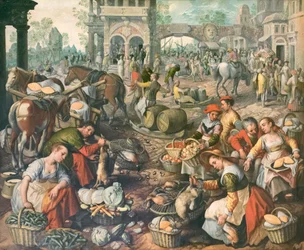 Tržní náměstí, Joachim Beuckelaer (olej na plátně)