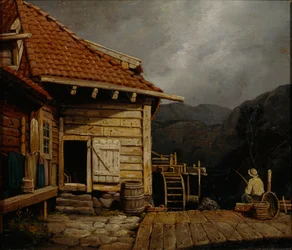 Mill by Svartidiket (olej na plátně)
