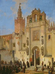 Náboženský průvod v Seville