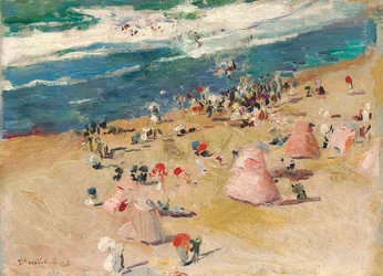 Pláž v Biarritzu, 1906