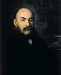 Portrét Jose Amadora de los Rios y Serrano, obraz od Joaquina Espaltera y Rulla.
