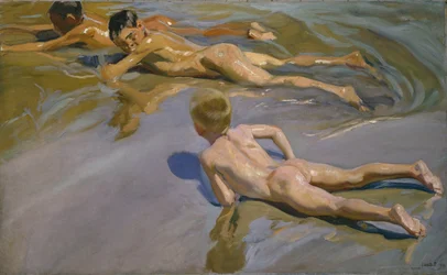 Chlapci na pláži, 1909