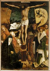 Ukřižování (tempera na smrkovém dřevě)