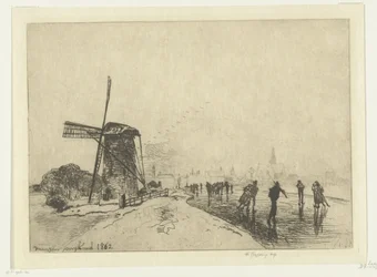 Pohled na Maassluis Vue de la ville de Maaslins (Hollande) (název na objektu)