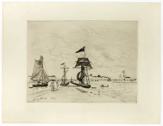 Molo v přístavu Honfleur