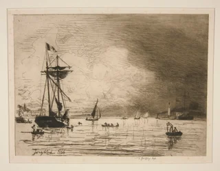 Výjezd z přístavu Honfleur