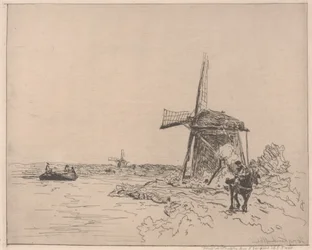 Towpath, tisk Auguste Delâtre (nar. 1822)
