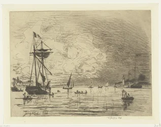 Výjezd z přístavu Honfleur Sortie du port de Honfleur (název na objektu)