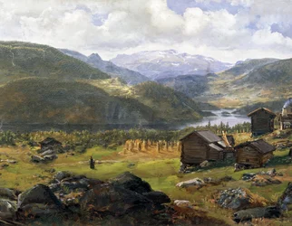 Norské údolí od Johana Christiana Clausena Dahla (1788-1857), Norsko 19. stol