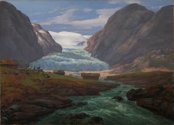 Pohled na Nigardsbreen v Jostedalenu