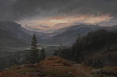Pohled na Hallingdal, 1844