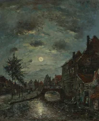 Vnitrozemský kanál v Dordrechtu, Claire de Lune.